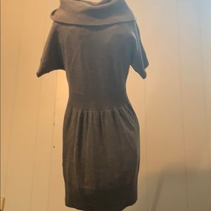Grey sweater dress